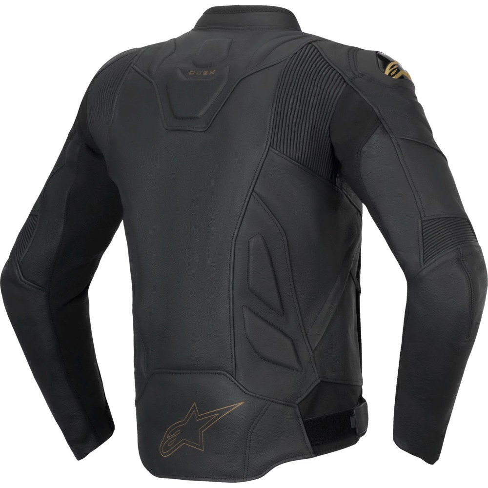 Dusk Leather Jacket Black Laser