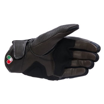 Alpinestars Alpinestars Mustang V3 Leather Gloves Dark Brown Black