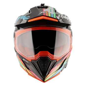 Axor Axor X-Cross Adventure Helmet Gloss Black Grey