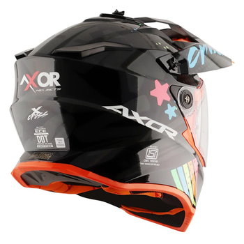Axor Axor X-Cross Adventure Helmet Gloss Black Grey