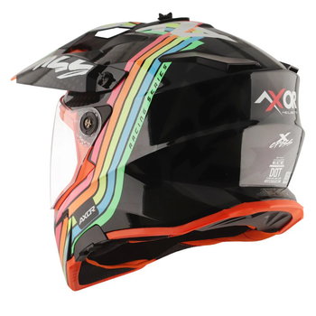Axor Axor X-Cross Adventure Helmet Gloss Black Grey