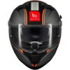 MT MT Braker SV Charm Helmet B4 Matt Grey Black Orange - Thumbnail 3