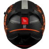 MT MT Braker SV Charm Helmet B4 Matt Grey Black Orange - Thumbnail 7