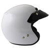 Shoei Rj Platinum-R White Open Face Motorcycle Helmet Right side                                                                                                                                                                                               