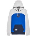 Fracture Paneled PO Hoodie Steel Grey