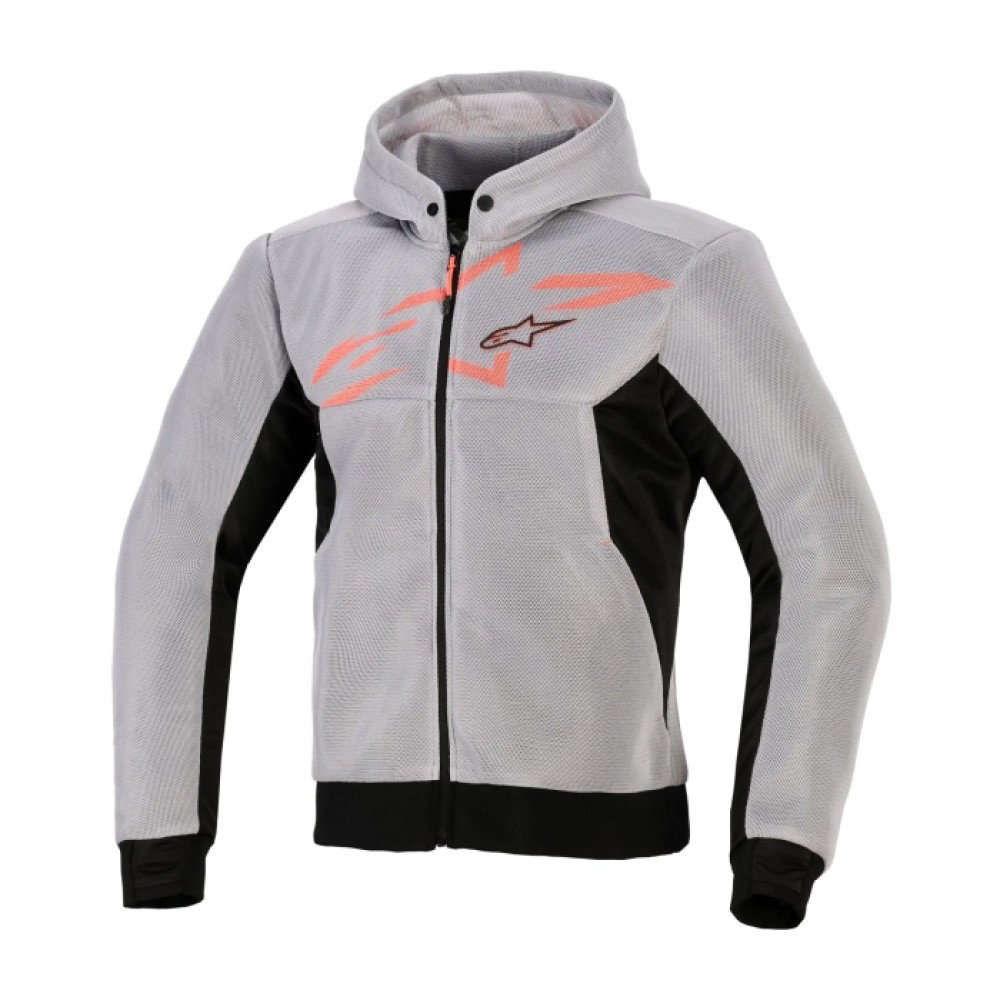 Chrome Superairflow Hoodie Black Mid Grey Red Fluo