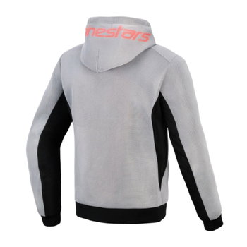 Alpinestars Alpinestars Chrome Superairflow Hoodie Black Mid Grey Red Fluo