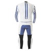 Berik Ls2-8323 2pc Mens White Blue Leather Motorcycle Suit Back                                                                                                                                                                                                