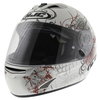 HJC FG-15 Vol-Lez White Red Helmet Front Left                                                                                                                                                                                                                  