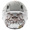 HJC FG-15 Vol-Lez White Red Helmet Back                                                                                                                                                                                                                        