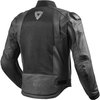 RevIt Blake Black Textile Motorcycle Jacket Back                                                                                                                                                                                                               
