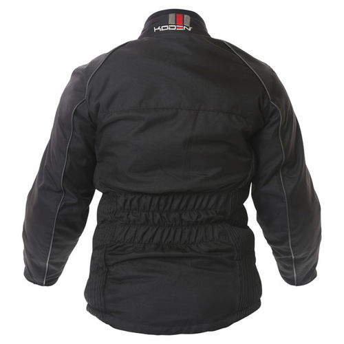 Koden Gila Ladies Black Tex Textile Motorcycle Jacket Back                                                                                                                                                                                                     