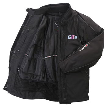 Koden Gila Ladies Black Tex Textile Motorcycle Jacket Inside                                                                                                                                                                                                   