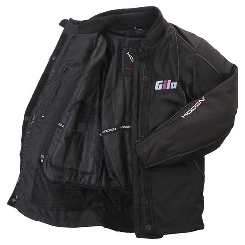 Koden Gila Ladies Black Tex Textile Motorcycle Jacket Inside                                                                                                                                                                                                   