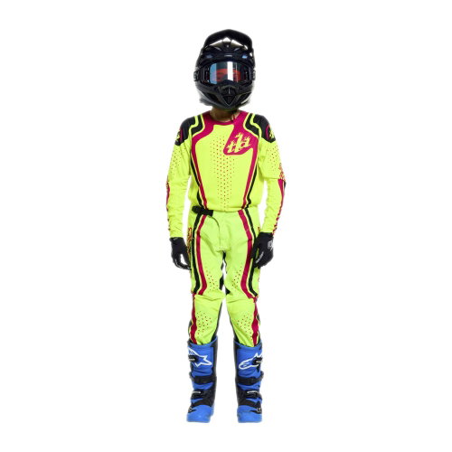 Troy Lee Designs Troy Lee Designs GP Pro Youth Roller Pants Flo Yellow Fuchsia
