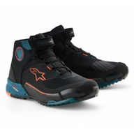 CR-X Drystar Riding Shoes Black Petrol Orange Fluo