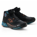 CR-X Drystar Riding Shoes Black Petrol Orange Fluo