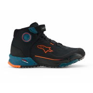 CR-X Drystar Riding Shoes Black Petrol Orange Fluo