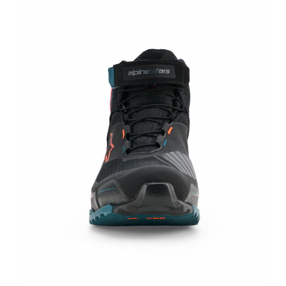 CR-X Drystar Riding Shoes Black Petrol Orange Fluo