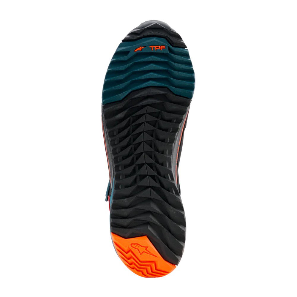 CR-X Drystar Riding Shoes Black Petrol Orange Fluo