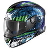 Shark Skwal 2 Switch Rider 2 Black Blue Green Full Face Motorcycle Helmet Front Left                                                                                                                                                                           