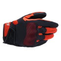 Mogress Airflow Gloves Black Red Tangerine