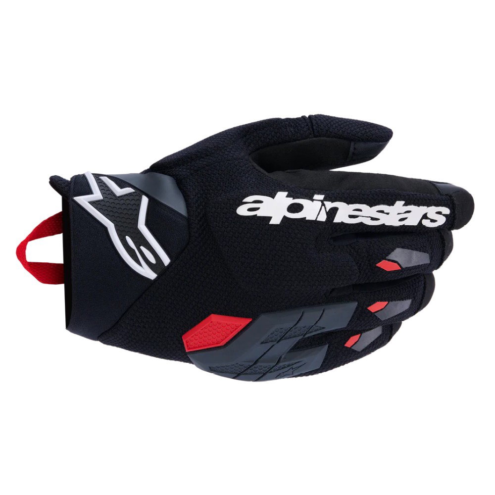Durack Gloves Black Deep Grey Bright Red