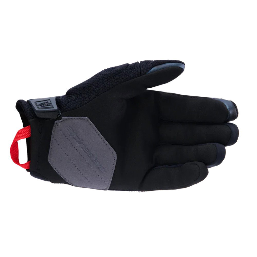 Durack Gloves Black Deep Grey Bright Red