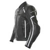 IXS Sirius Black White Leather Motorcycle Jacket Side                                                                                                                                                                                                          