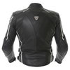 IXS Sirius Black White Leather Motorcycle Jacket Back                                                                                                                                                                                                          