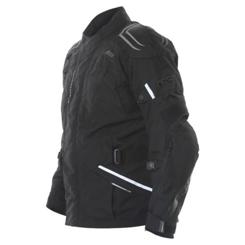 IXS Nechtan Mens Black Textile Motorcycle Jacket Side                                                                                                                                                                                                          