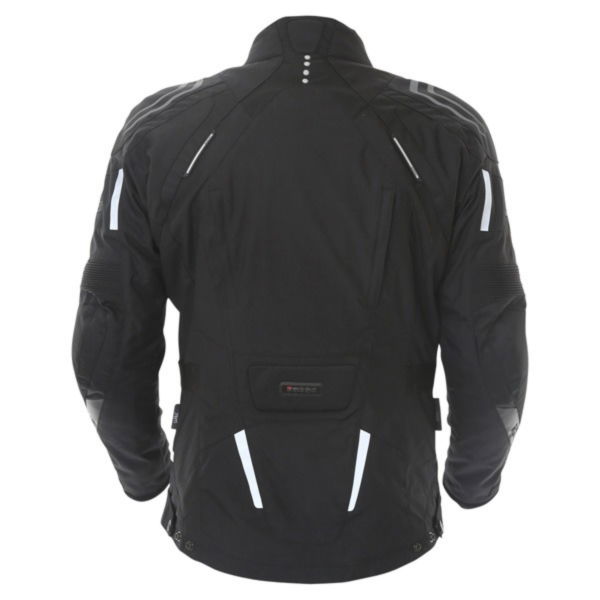 IXS Nechtan Mens Black Textile Motorcycle Jacket Back                                                                                                                                                                                                          