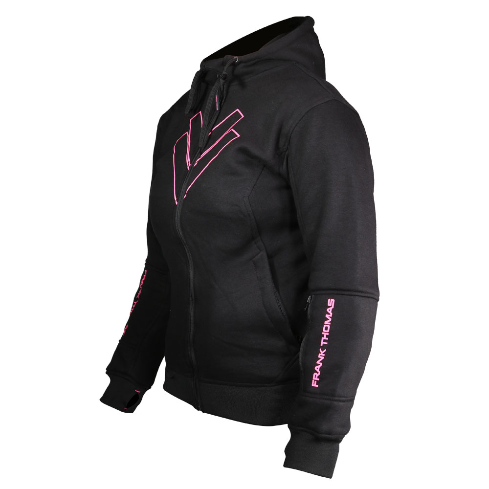 Burner V2 Ladies Hoodie Black Pink