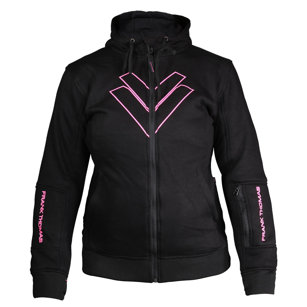 Burner V2 Ladies Hoodie Black Pink