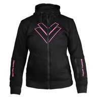 Burner V2 Ladies Hoodie Black Pink