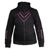Frank Thomas Frank Thomas Burner V2 Ladies Hoodie Black Pink - Thumbnail 1