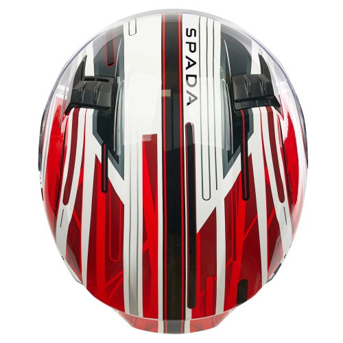 Spada Raiden 3 Cyclone Helmet White Red Blue | J&S Accessories