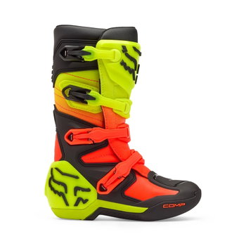 Fox Fox Youth Comp Boots Orange Yellow