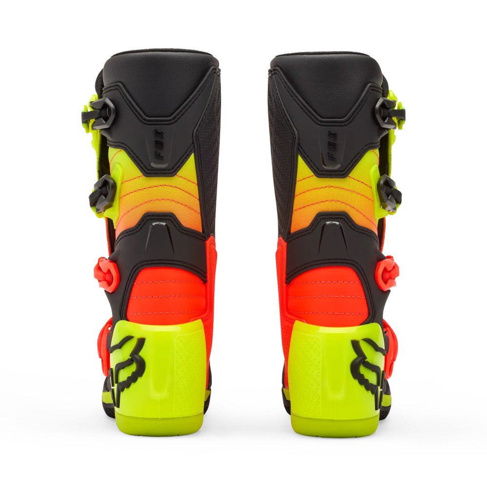 Fox Youth Comp Boots Orange Yellow | J&S Accessories