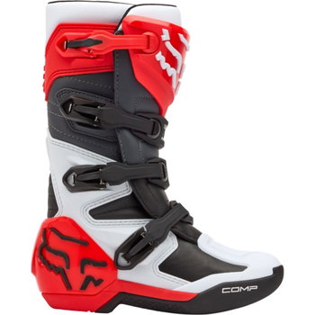 Fox Fox Youth Comp Boots White Fluo Red