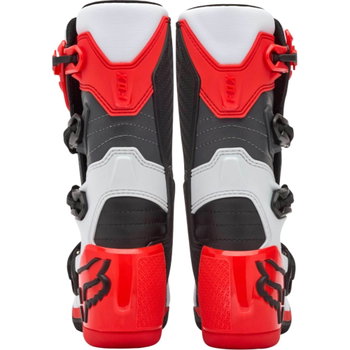 Fox Fox Youth Comp Boots White Fluo Red