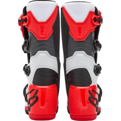 Fox Fox Youth Comp Boots White Fluo Red