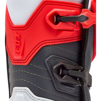 Fox Fox Youth Comp Boots White Fluo Red