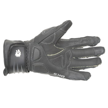 BKS Brooklands Black Motorcycle Gloves Palm                                                                                                                                                                                                                    