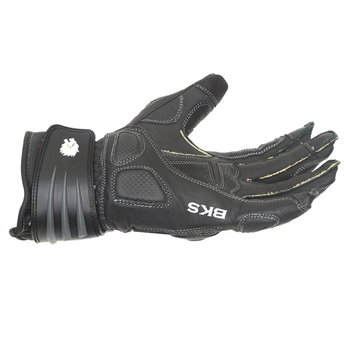 BKS Brooklands Black Motorcycle Gloves Little finger side                                                                                                                                                                                                      