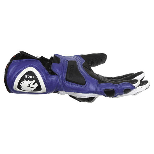 BKS Sphynx Blue White Black Motorcycle Gloves Little finger side                                                                                                                                                                                               