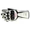 BKS Prowess White Black Motorcycle Gloves Back                                                                                                                                                                                                                 