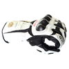 BKS Prowess White Black Motorcycle Gloves Knuckle                                                                                                                                                                                                              