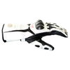 BKS Prowess White Black Motorcycle Gloves Thumb side                                                                                                                                                                                                           