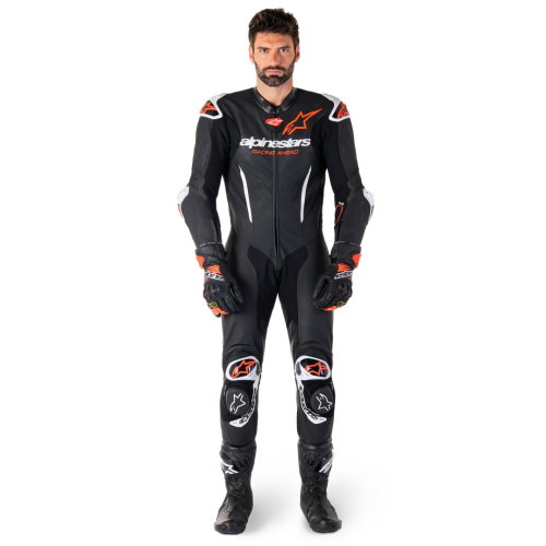 Alpinestars Alpinestars GP-R7 1pc Leather Suit Black White Red Fluo